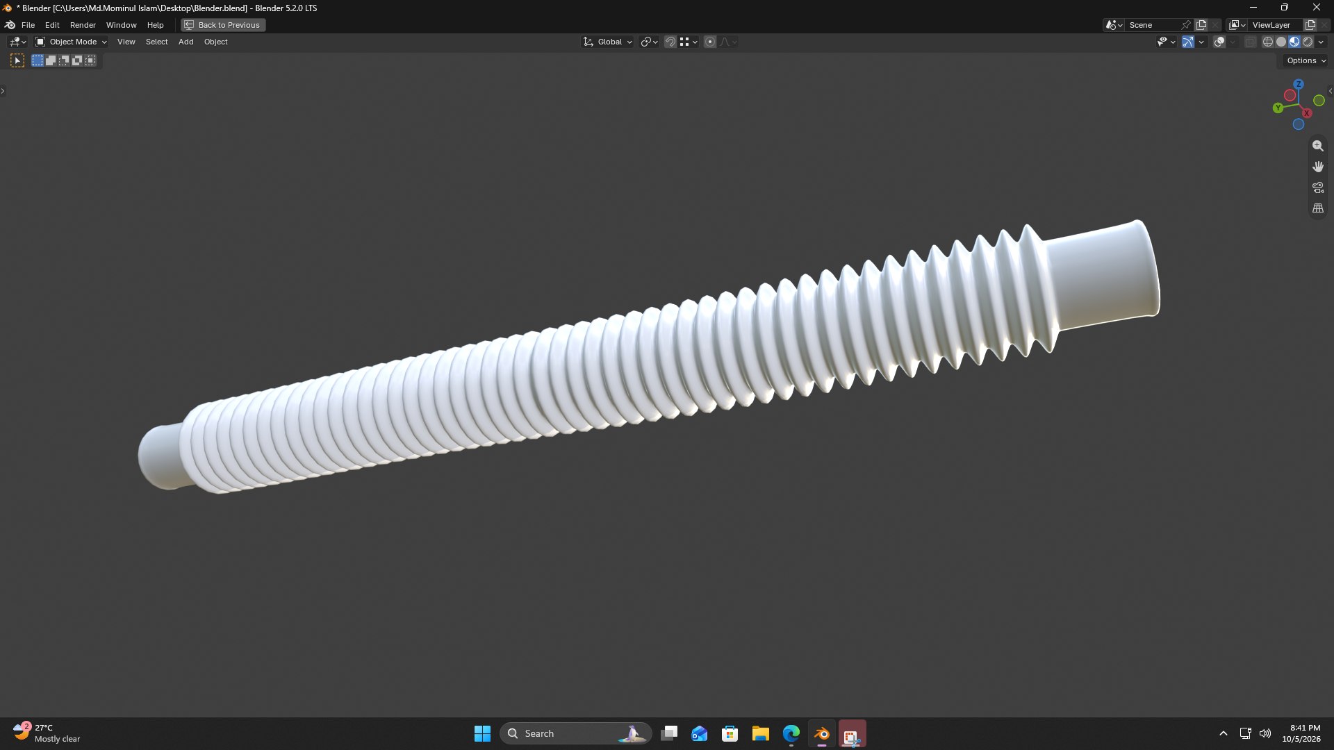 3D model Hog Oval Corrugated Hose White PBR https://p.turbosquid.com/ts-thumb/4r/523Eem/Cr/screenshot20261005204128/png/1791212232/1920x1080/fit_q87/c6c7de588d6bf619eb8357f2556004f97d1d00f2/screenshot20261005204128.jpg