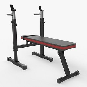 Adjustable weight bench dip station
