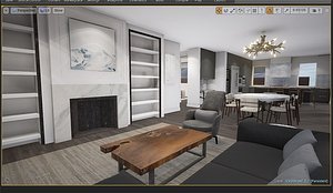 3d model of ready vr penthouse city scene