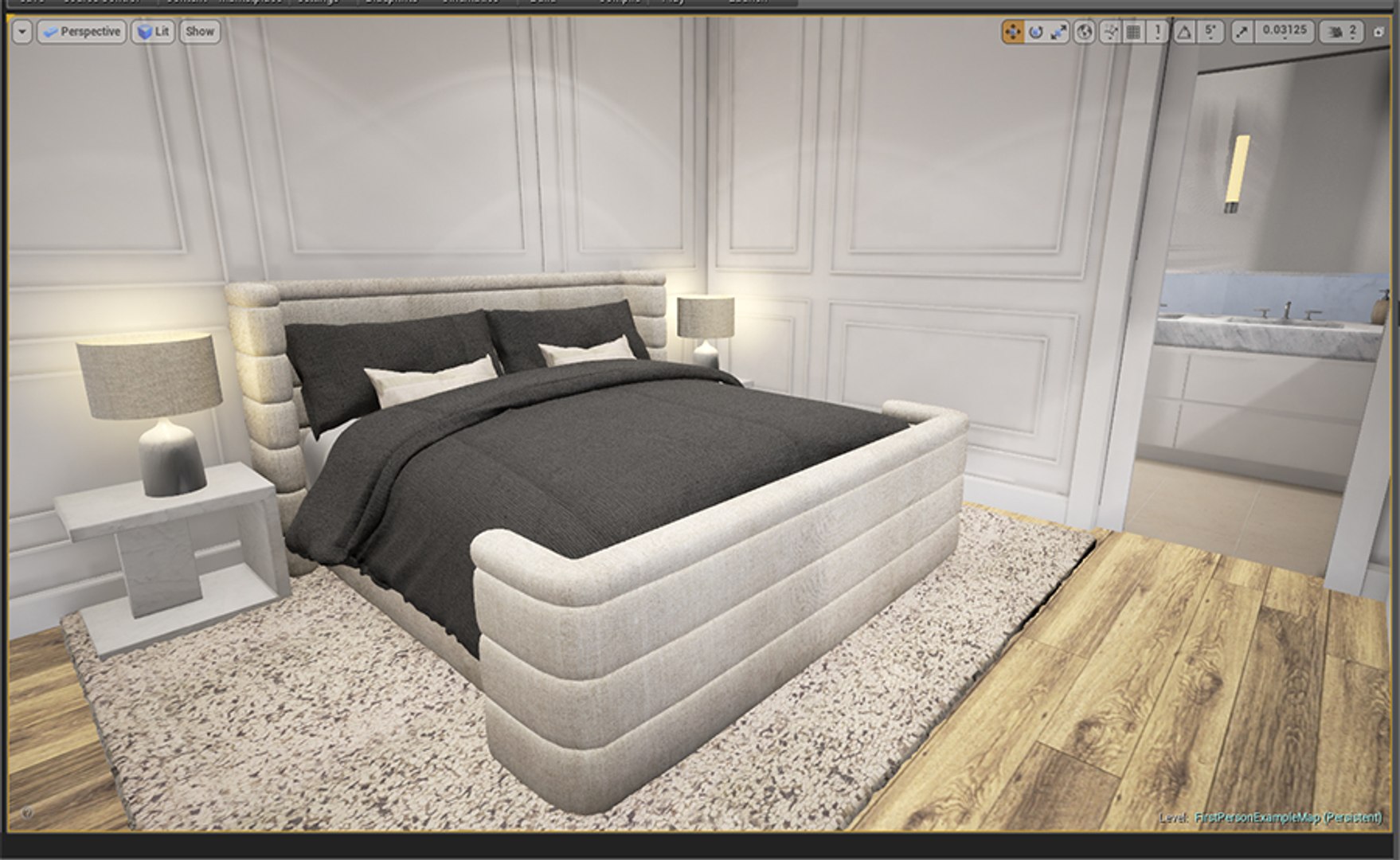 3d Model Of Ready Vr Penthouse City Scene