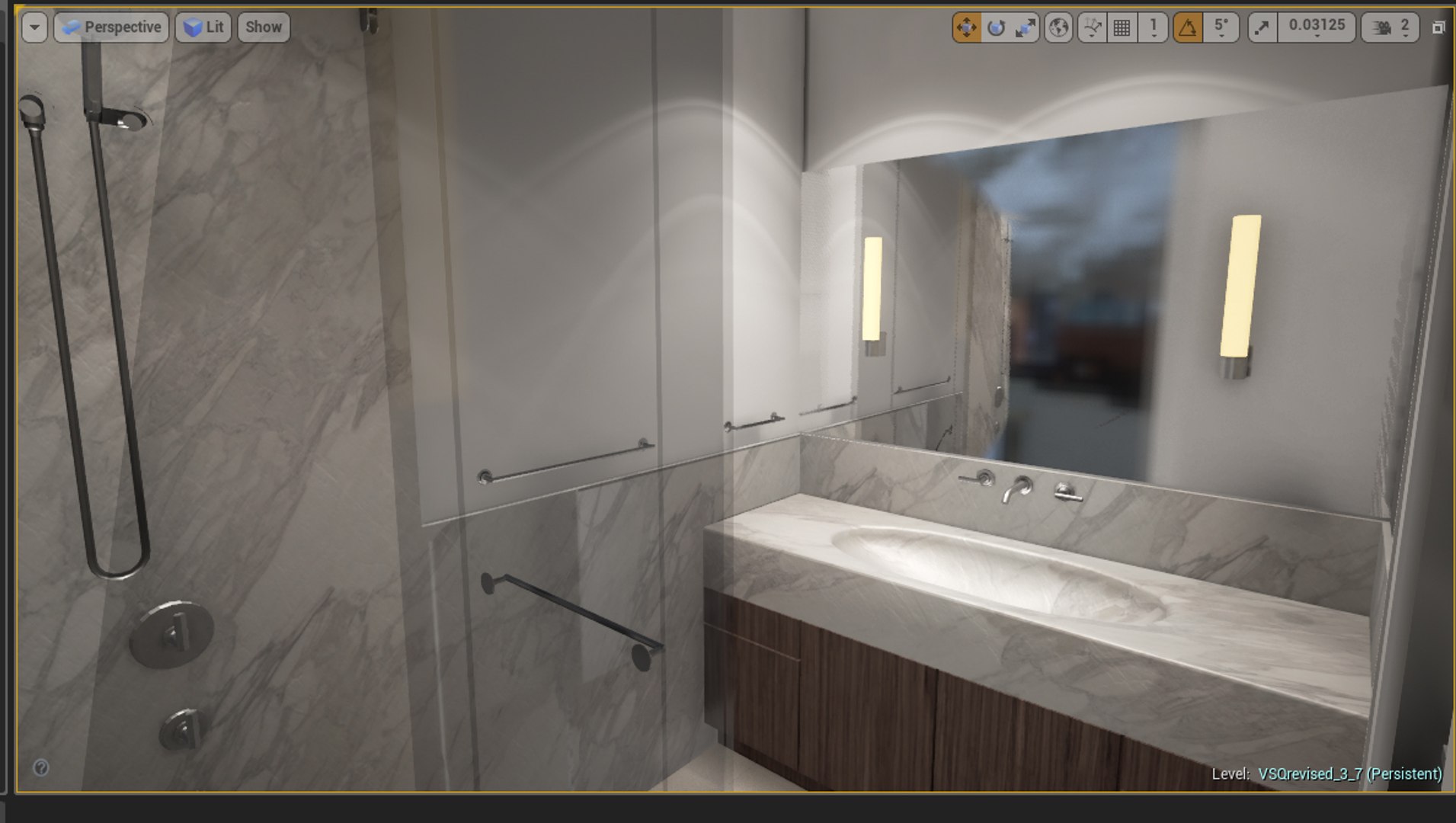 View of 3d Model Of Ready Vr Penthouse City Scene