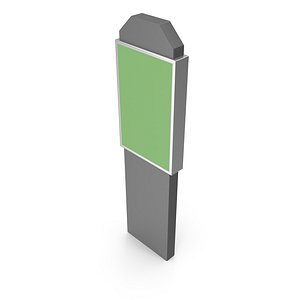 Sleek 3D Kiosk Model model