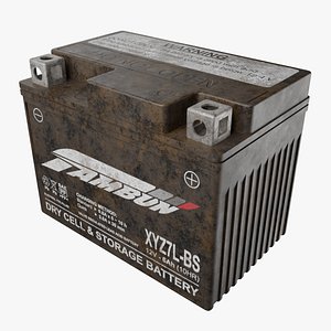 Motorcycle Battery Dirt 3D model