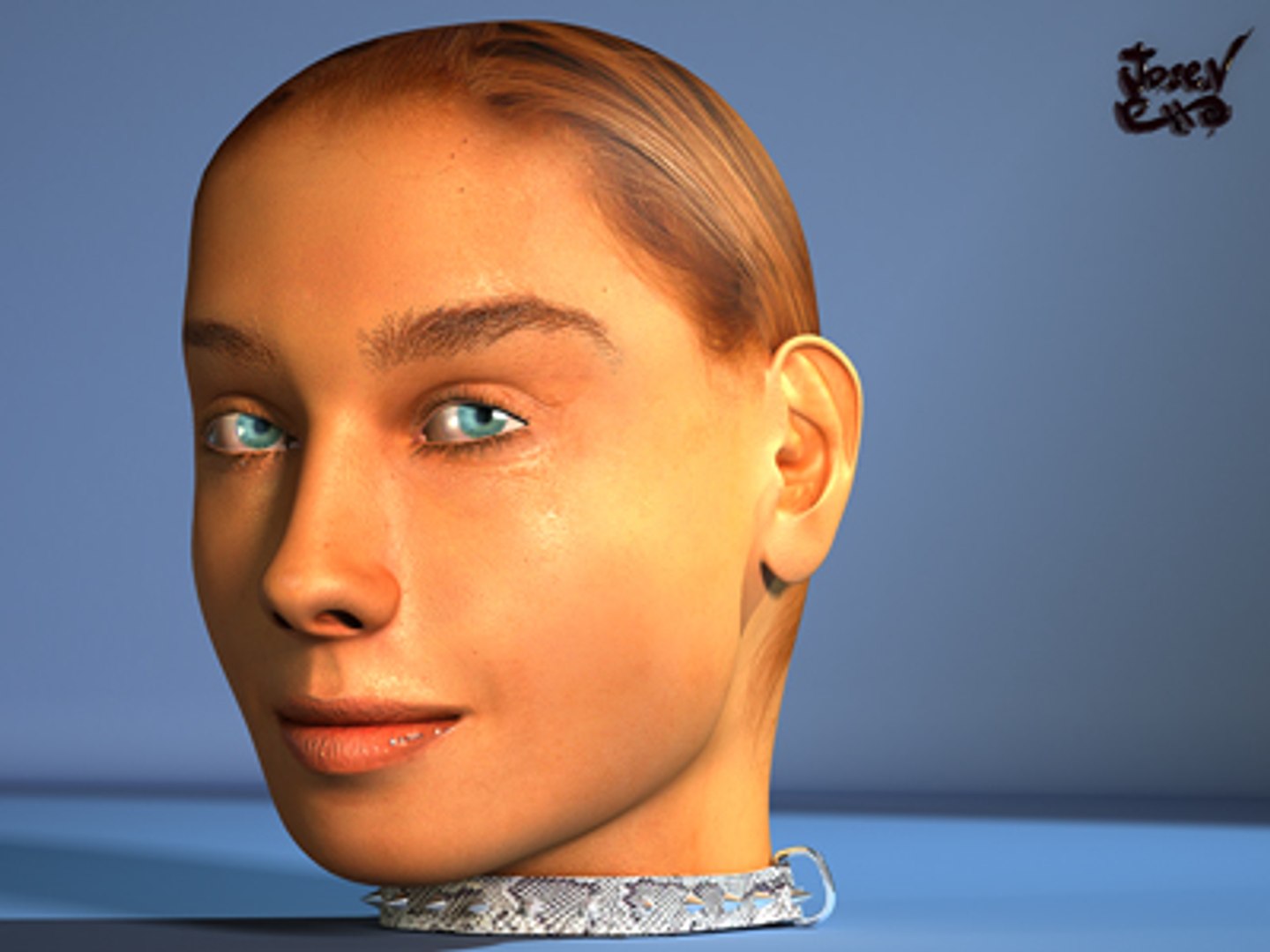 Female Head 3d Model