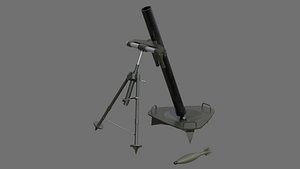 mortar 1a 3D model