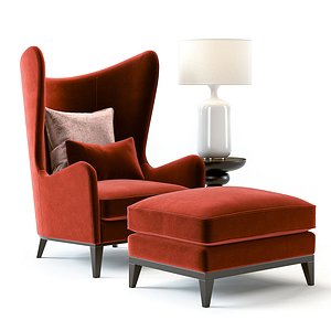 3D sofa chair monroe armchair table