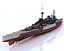 navy battle ship 3d model