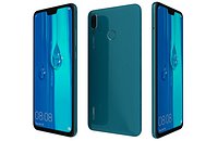 Huawei Y9 2019 Blue Low Poly