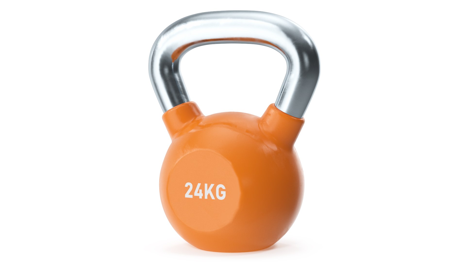 Vinyl Coated Iron Kettlebell 24kg 3D model preview