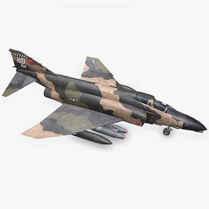 McDonnell Douglas F-4 Phantom II Low-poly PBR 3D model
