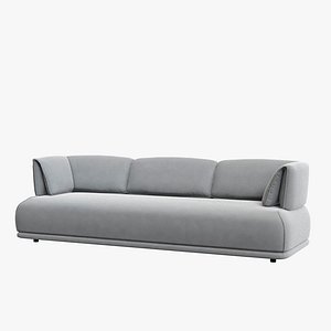 Sofa Papoose Arflex by Luca Nichetto grey