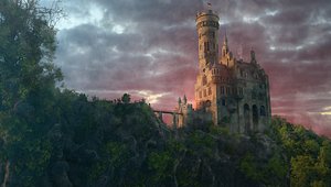 Lichtenstein Castle landscape 3D