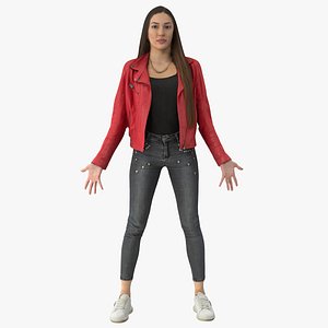 Elizabeth Casual Autumn A Pose 3D model