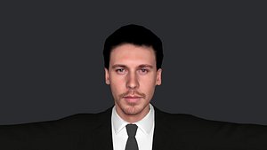 3D Austin Butler Hyper Realistic Full Body Fully Rigged 3D Character