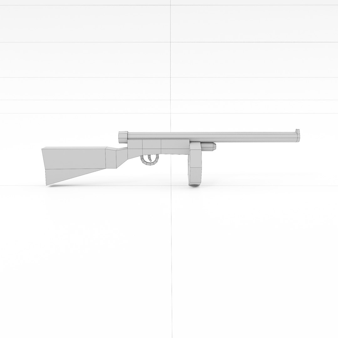 D Suomi Kp Submachine Gun Model Turbosquid