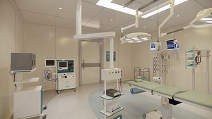 Modern Operating Room Interior 3D model