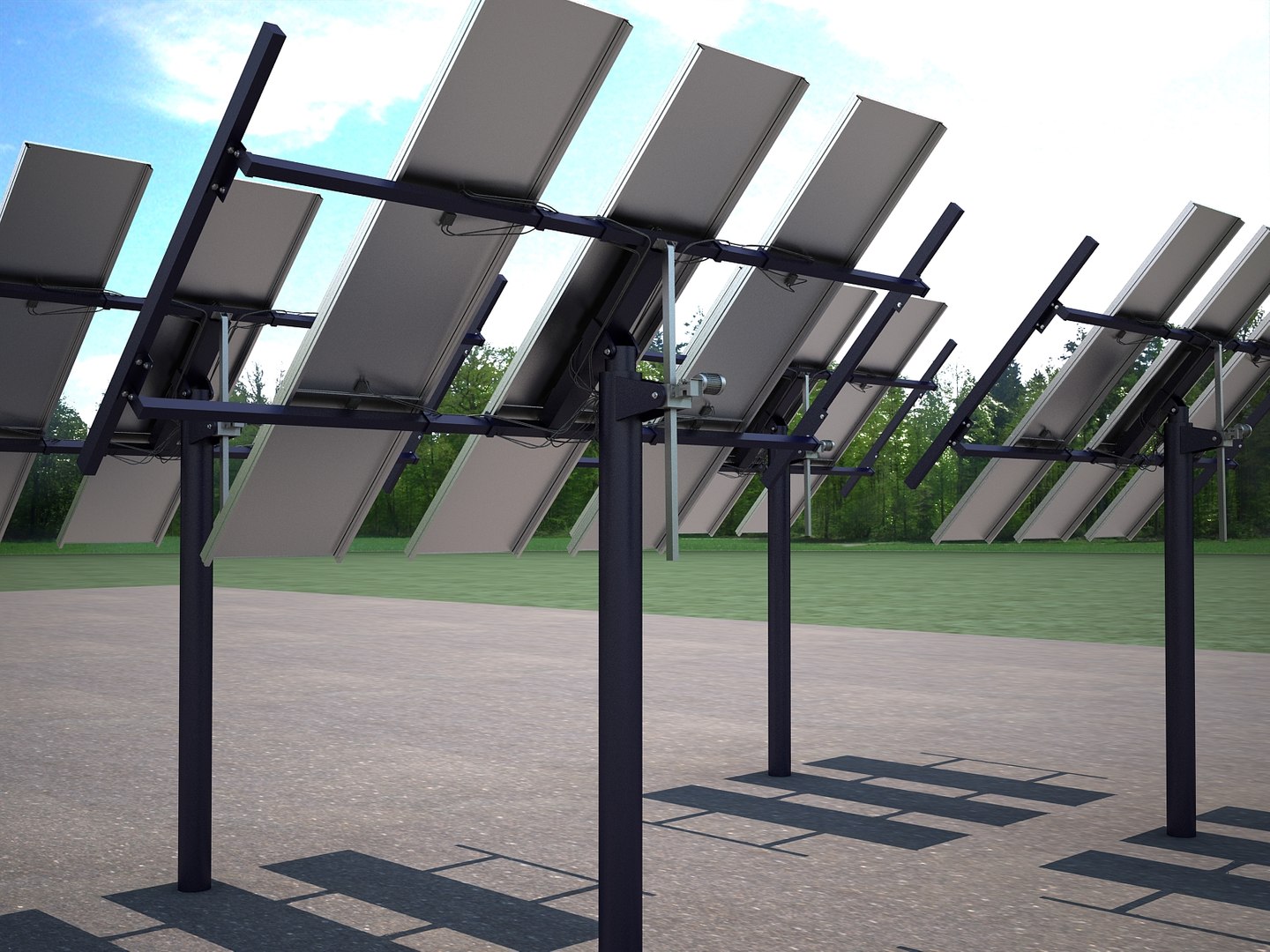 Maya Solar Panel Traking