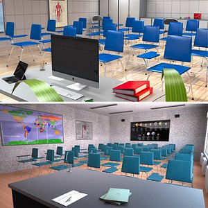 3D model Classroom Collection