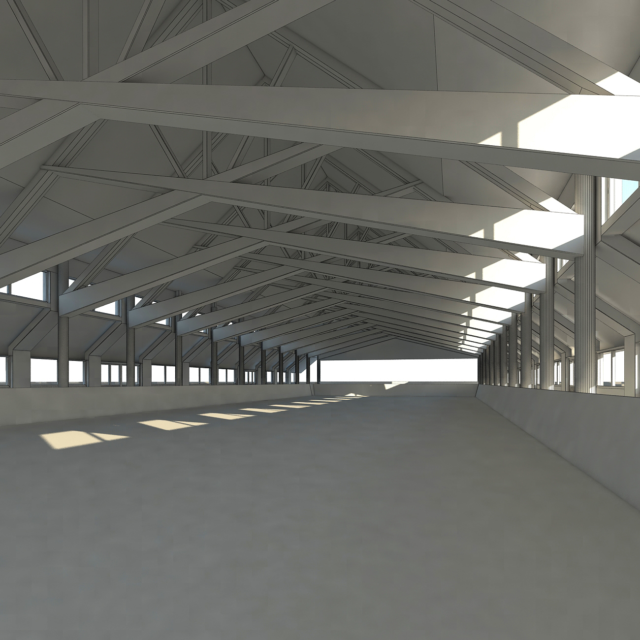 3d model riding hall