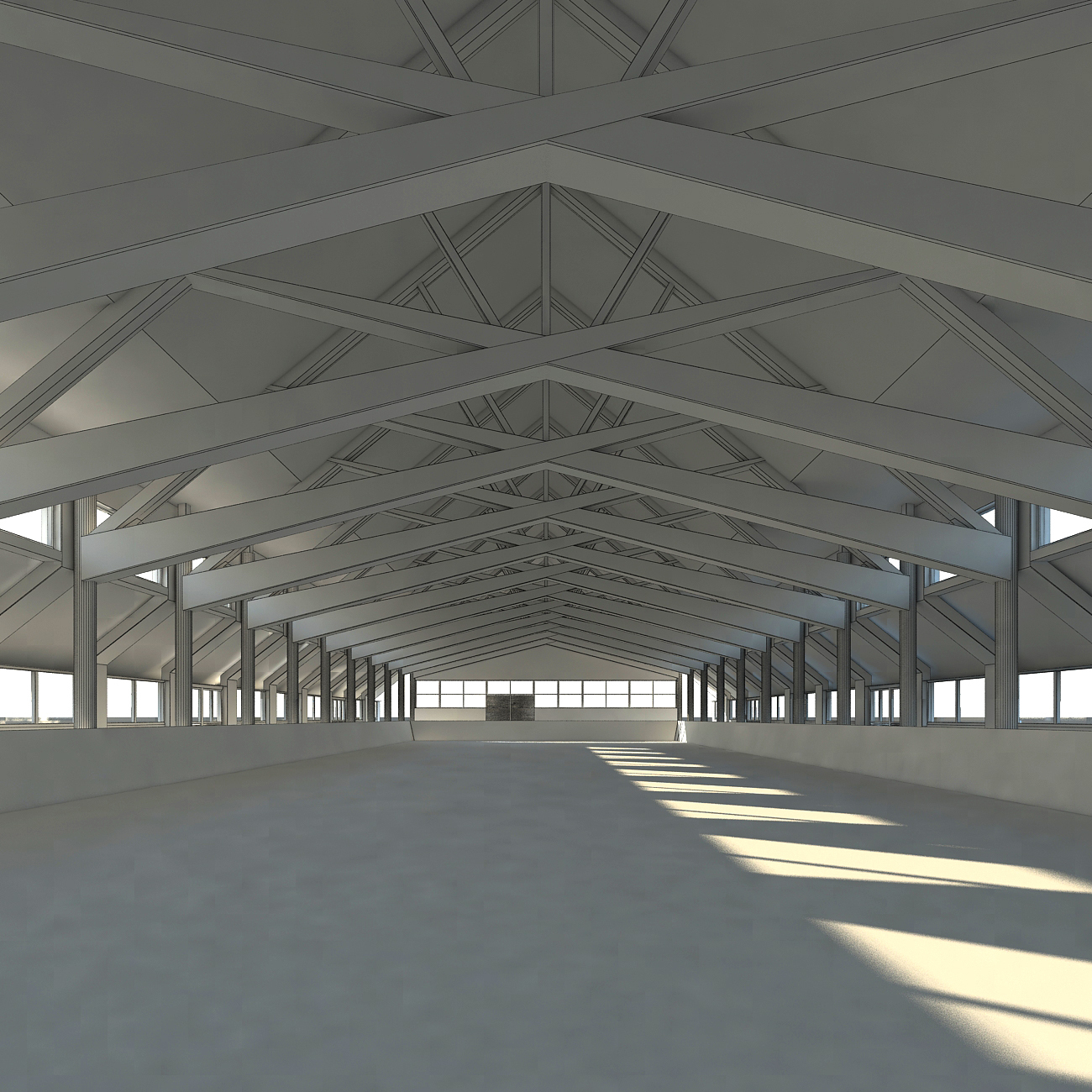 3d model riding hall