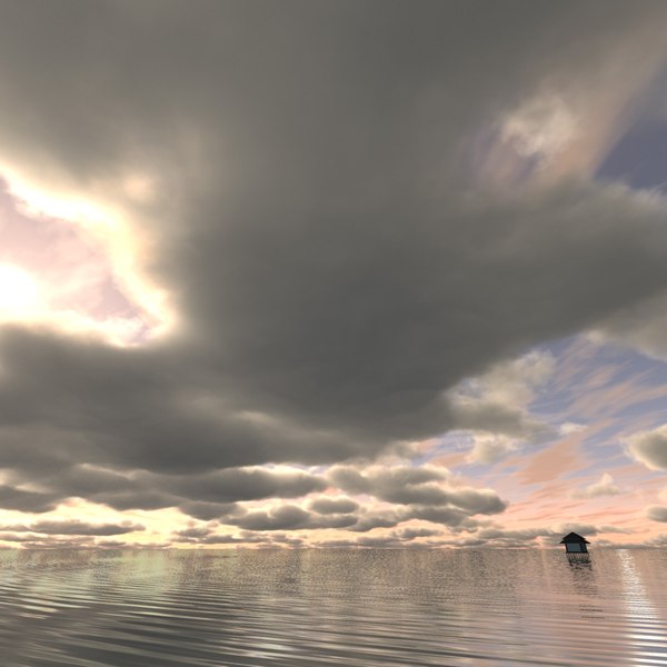 sky clouds 3d max