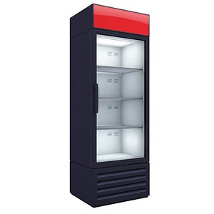 market refrigerator 3D