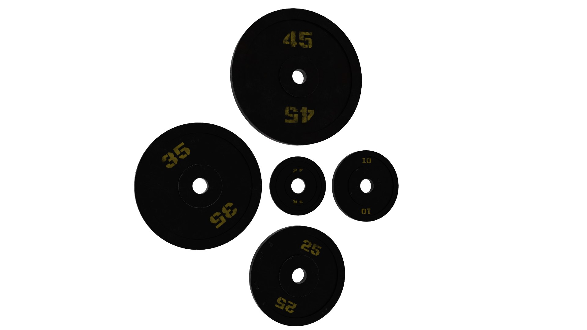 Barbell Weights 3D Model - TurboSquid 2177709