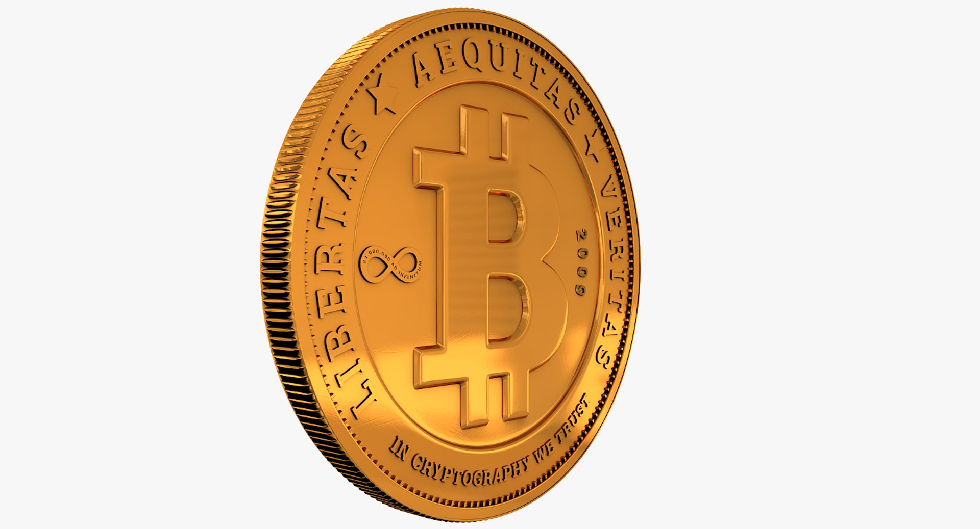 Bitcoin Coin Bit 3D Model - TurboSquid 1410479