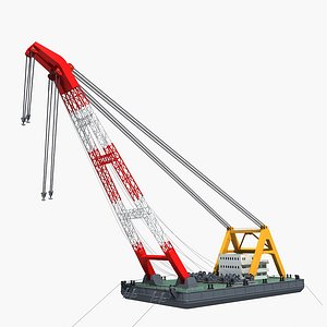floating crane 2 3D model