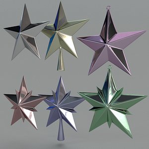 stars tree 3d model