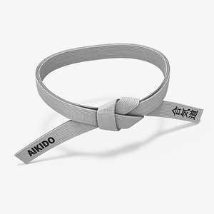 White Waist Aikido Belt Obi