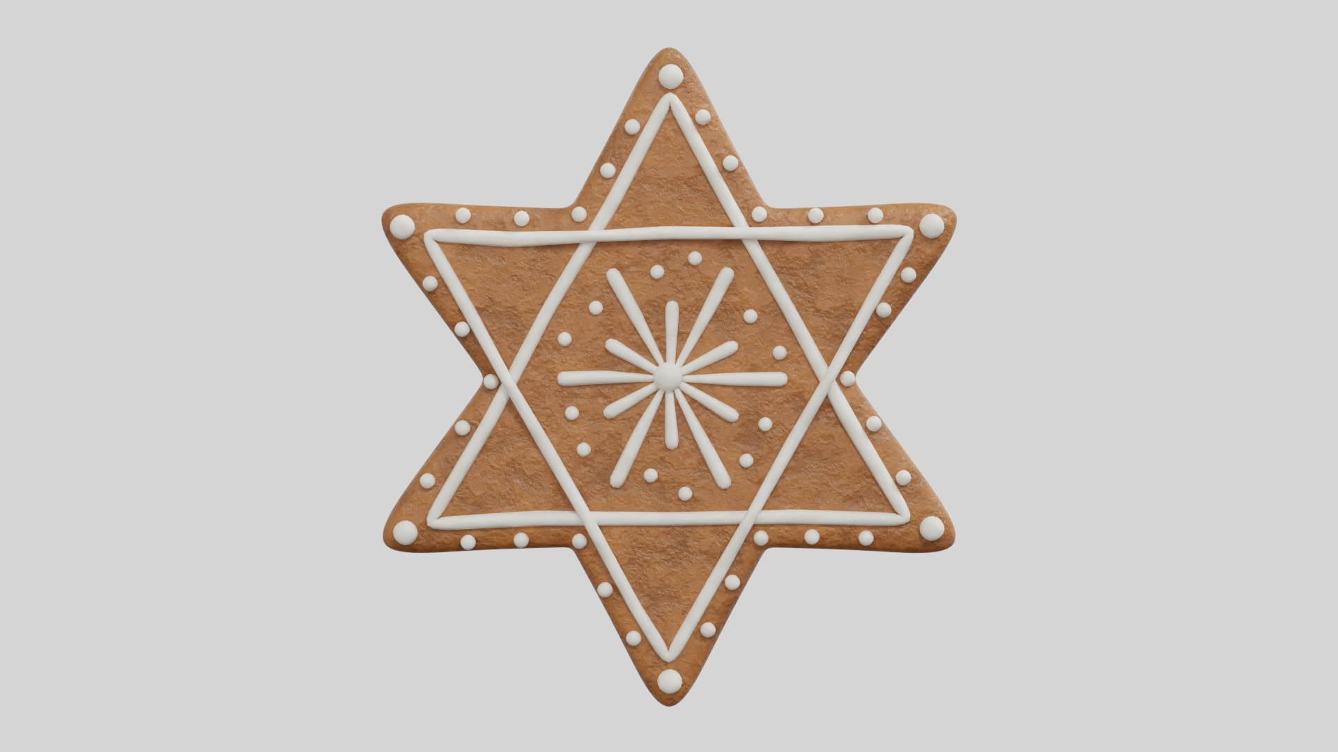 Gingerbread Christmas Cookie 06 3D Model - TurboSquid 1985718