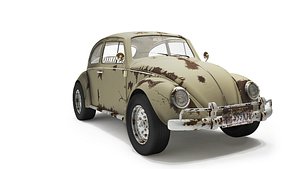 old volkswagen bettle 3d model