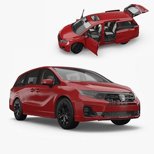 Honda Odyssey 2025 Premium Minivan with Sunroof Red