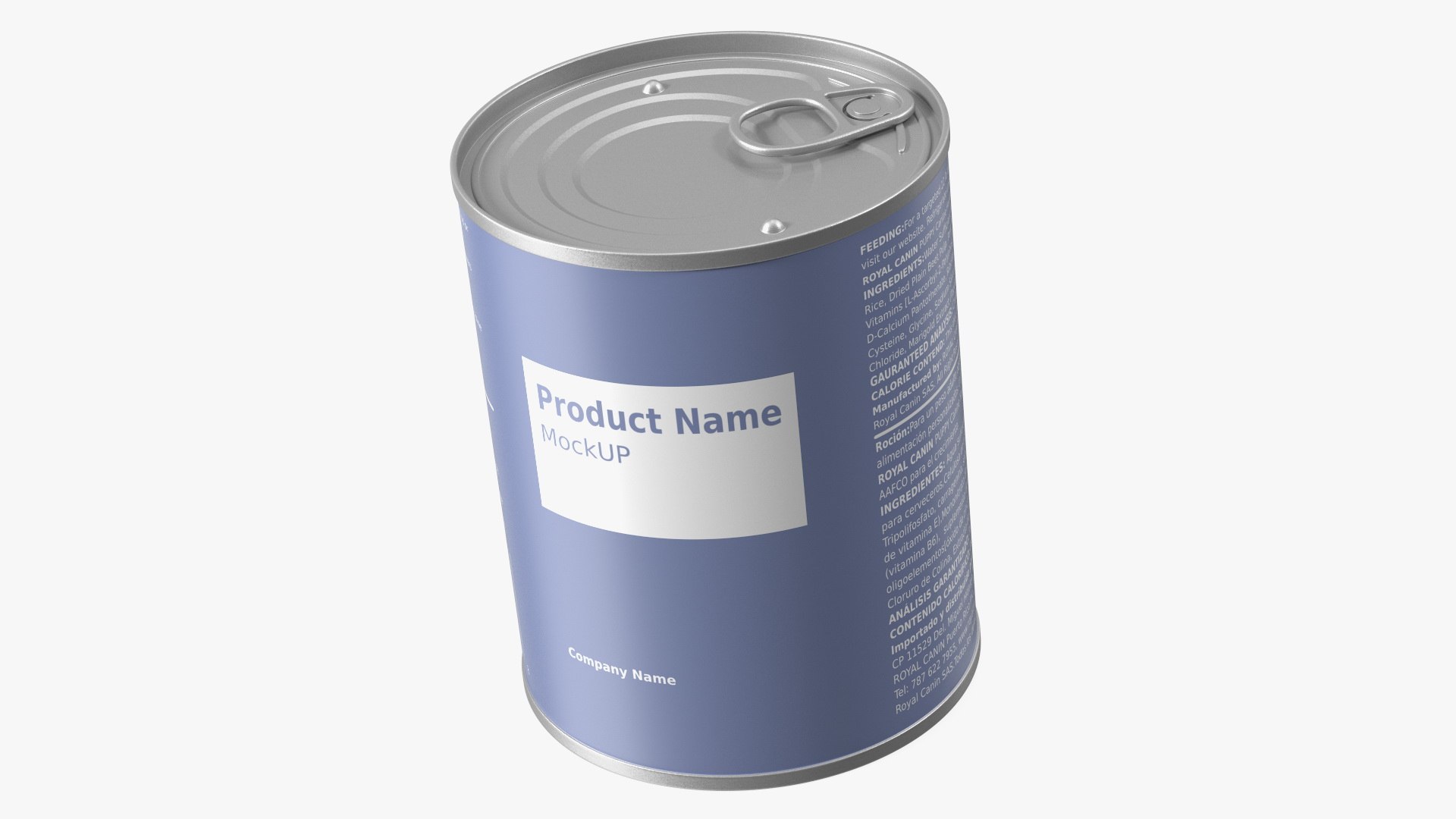 Canned Food Mockup 3D model preview