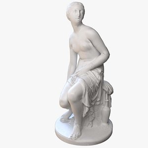3D nymph statuette statue