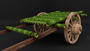 Bamboo Wagon  Thela Gari model