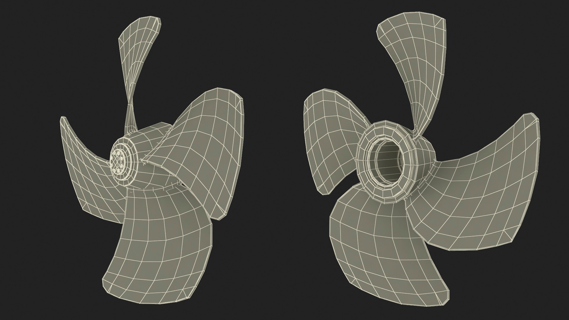 3D Rudder Propeller - TurboSquid 2219323