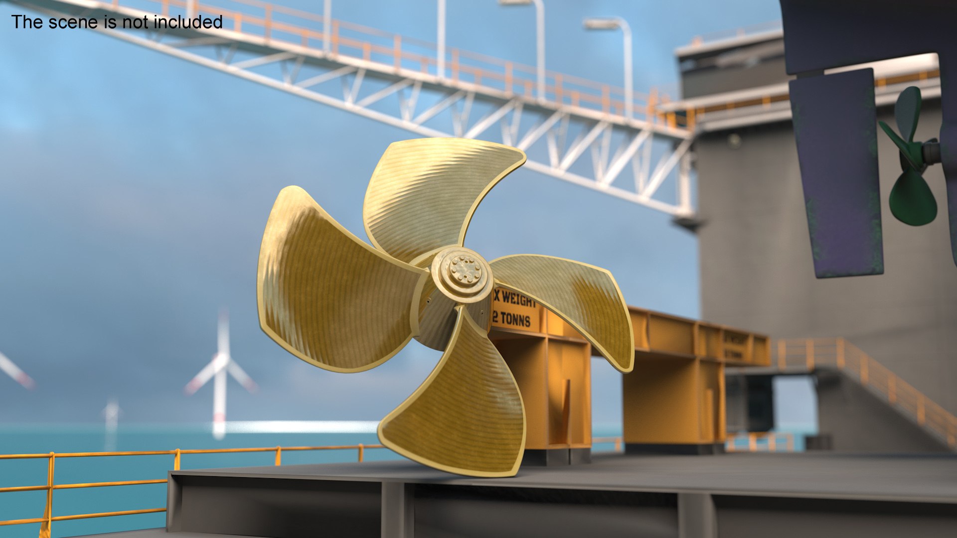 3D Rudder Propeller - TurboSquid 2219323