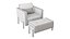 Alessandra Delgado Lina Armchair with Ottoman