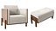 Alessandra Delgado Lina Armchair with Ottoman