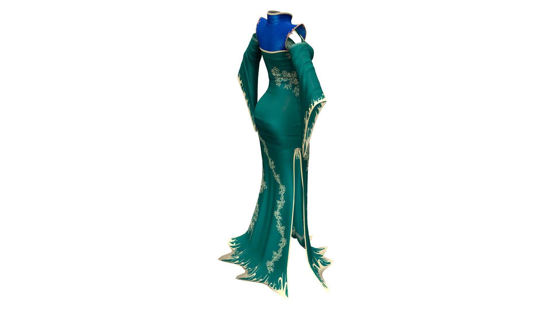 Guilded Dress - Blue
