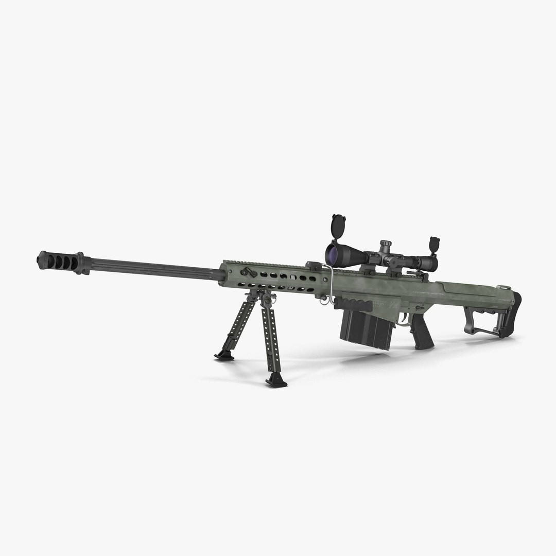 Barrett M107 3D Model 3D model preview