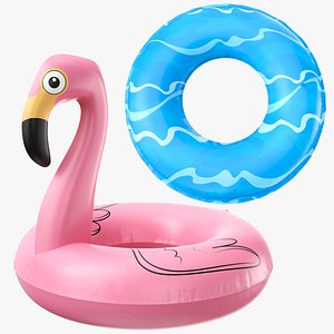 Two Pool Toys Inflatable Rafts