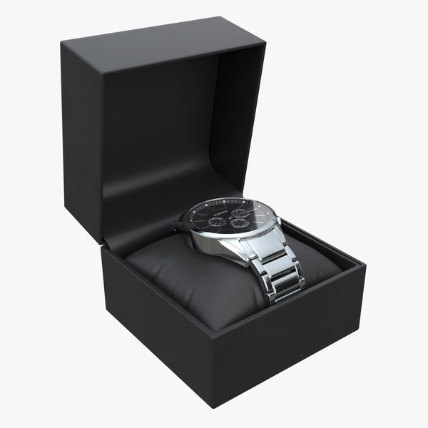 3D Wristwatch with Steel Bracelet in box 02