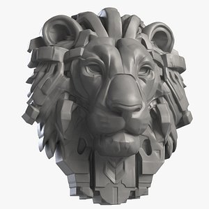 Titans Lion Head 1 3D model