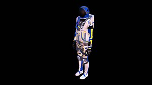 3D Astronaut Spacesuit Ukraine model