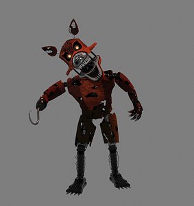 FNaF 4 Nightmare Foxy 3D