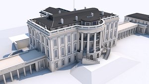 white house washington 3D