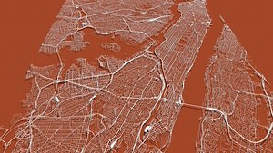 Streers and Roads City New York USA